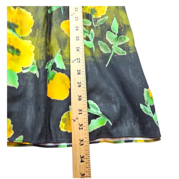 Zara Skirt Womens Medium High Waist Midi Floral ZW Collection Artsy Romantic - Picture 9 of 9